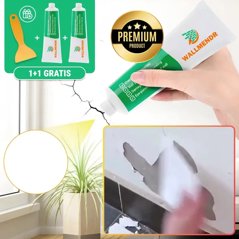 WALLMENDR® – Kit za popravak zidova i prekrivanje mrlja (1+1 GRATIS)