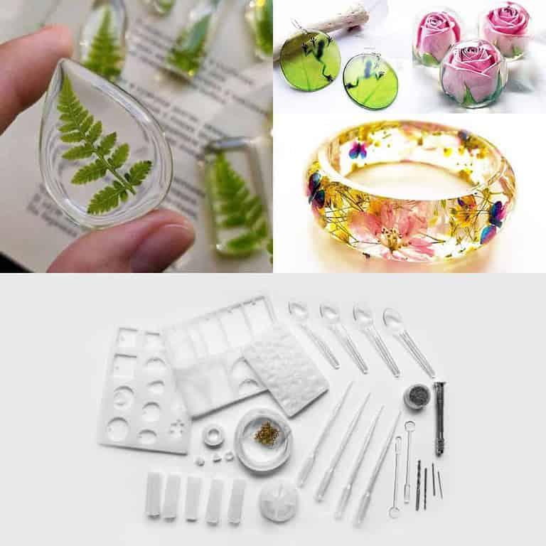 GLUESY® Set kalupa za ručnu izradu nakita od kristalne smole (83 kom)