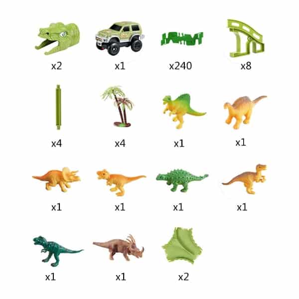 Čarobna trkaća staza s dinosaurom i 140 dijela - Slika 7