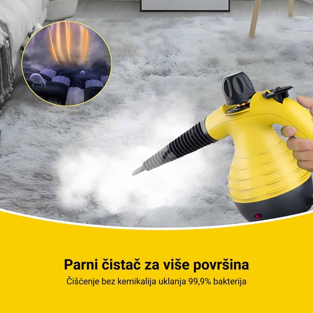 STEAMY® Parni čistač s tlačnim zrakom – Sve u jednom s 9 ekskluzivnih dodataka - Slika 2