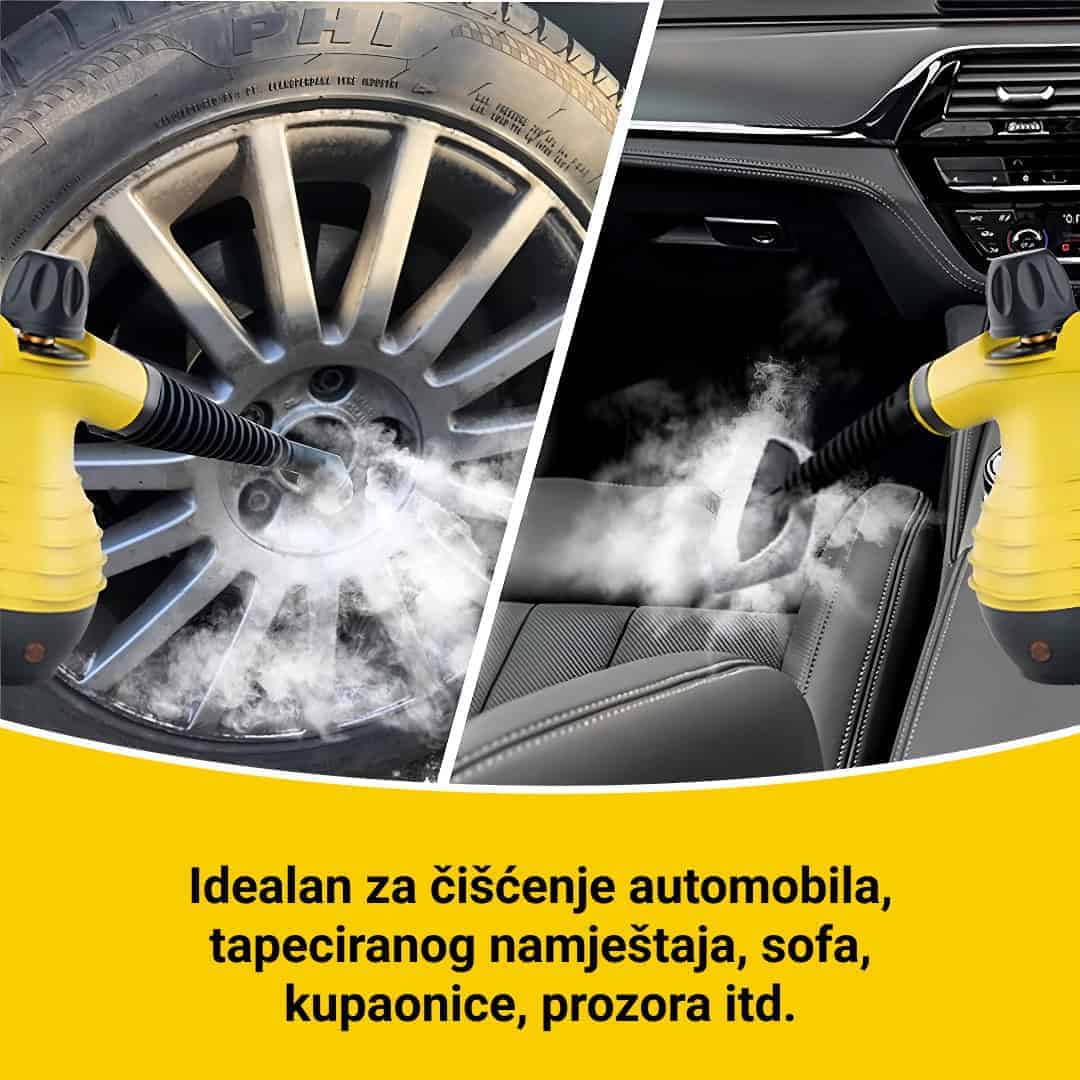 STEAMY® Parni čistač s tlačnim zrakom – Sve u jednom s 9 ekskluzivnih dodataka - Slika 3