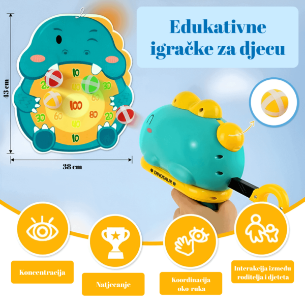 IGRA GAĐANJA S LJEPLJIVIM LOPTICAMA DINOSAUR™ - Slika 4
