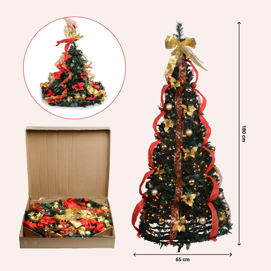 InstaTree ™ Pop-up božićno drvce (180cm x 65cm) - Slika 4