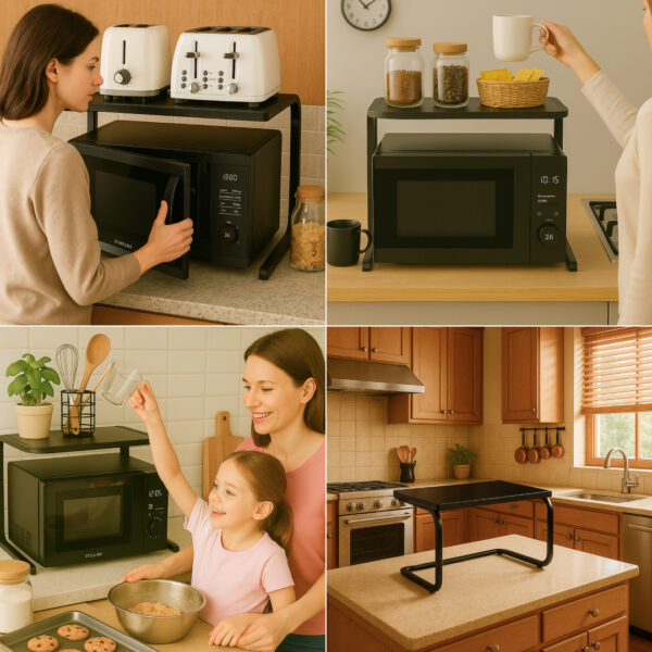 ELEVATE-KITCHEN™ - Metalna Polica za Uštedu Prostora u Kuhinji - Slika 4
