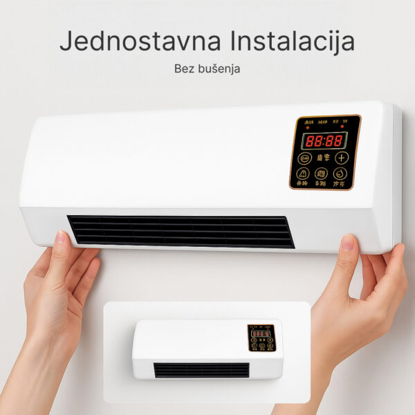 Enchantia – Ventilator s funkcijom grijanja i ventilacije, montaža bez alata - Slika 3