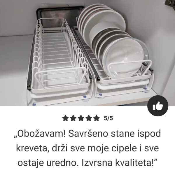 SlideDry™ – Izvlačiva klizna ocjeđivač za posuđe - Slika 7