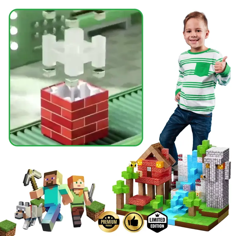 BuildEase™ - Magnetni Blokovi za Gradnju