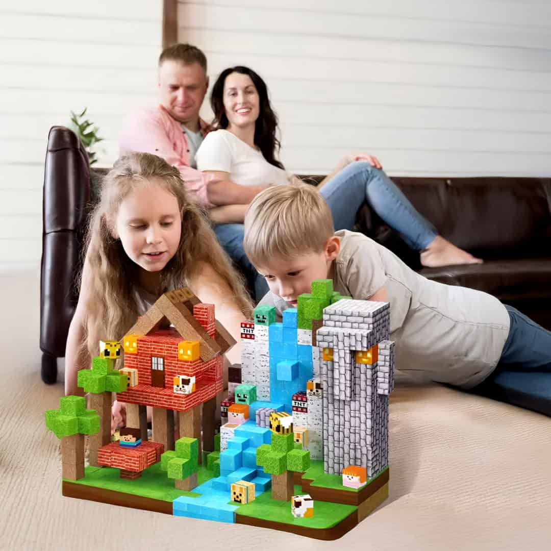 BuildEase™ - Magnetni Blokovi za Gradnju - Slika 3