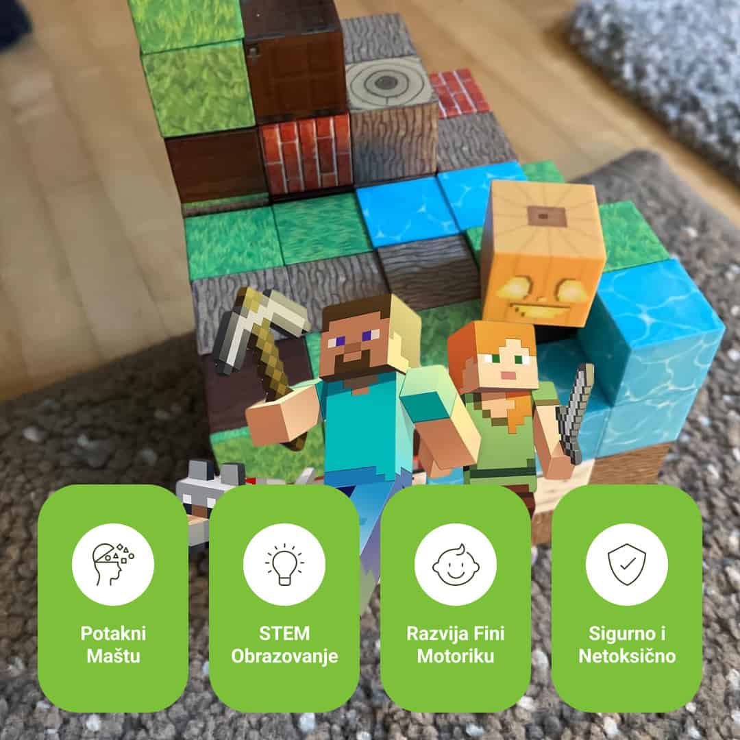 BuildEase™ - Magnetni Blokovi za Gradnju - Slika 5