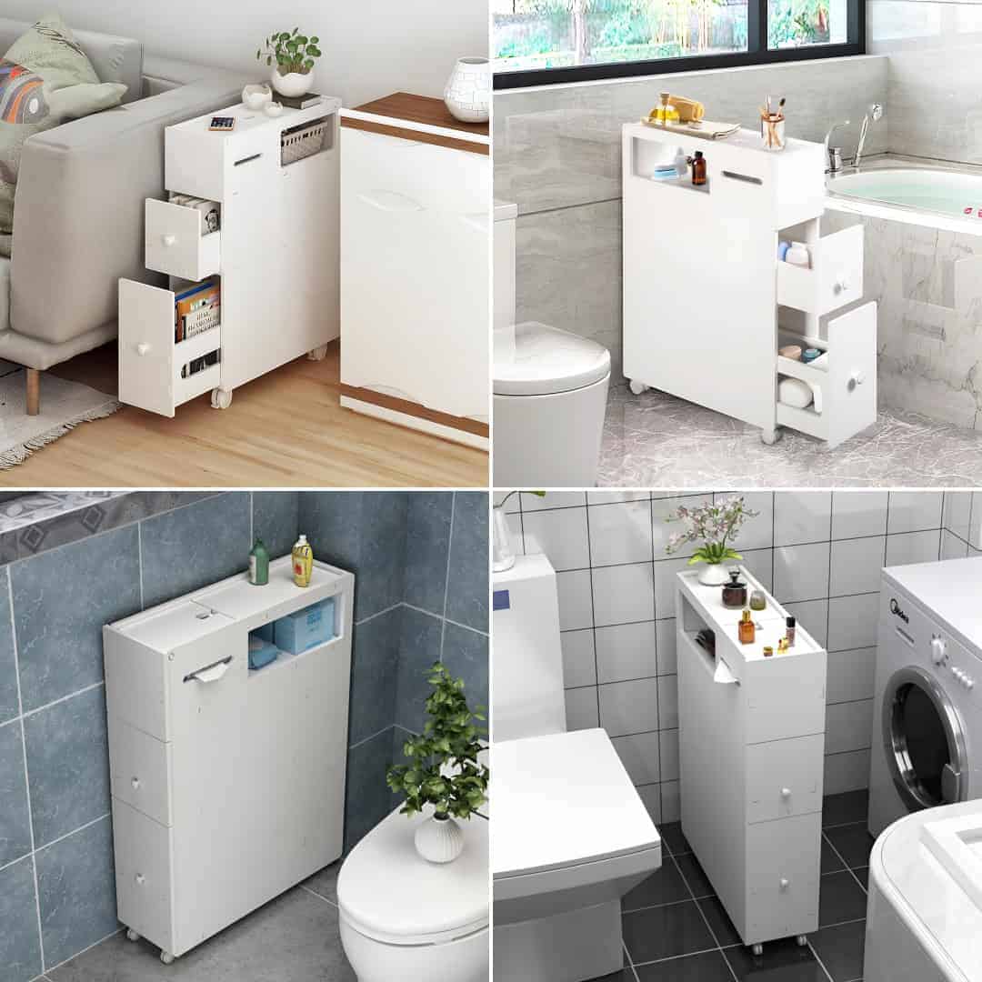 CornerEase™ - Tanki Kutni Ormarić za Kupaonicu - Slika 4