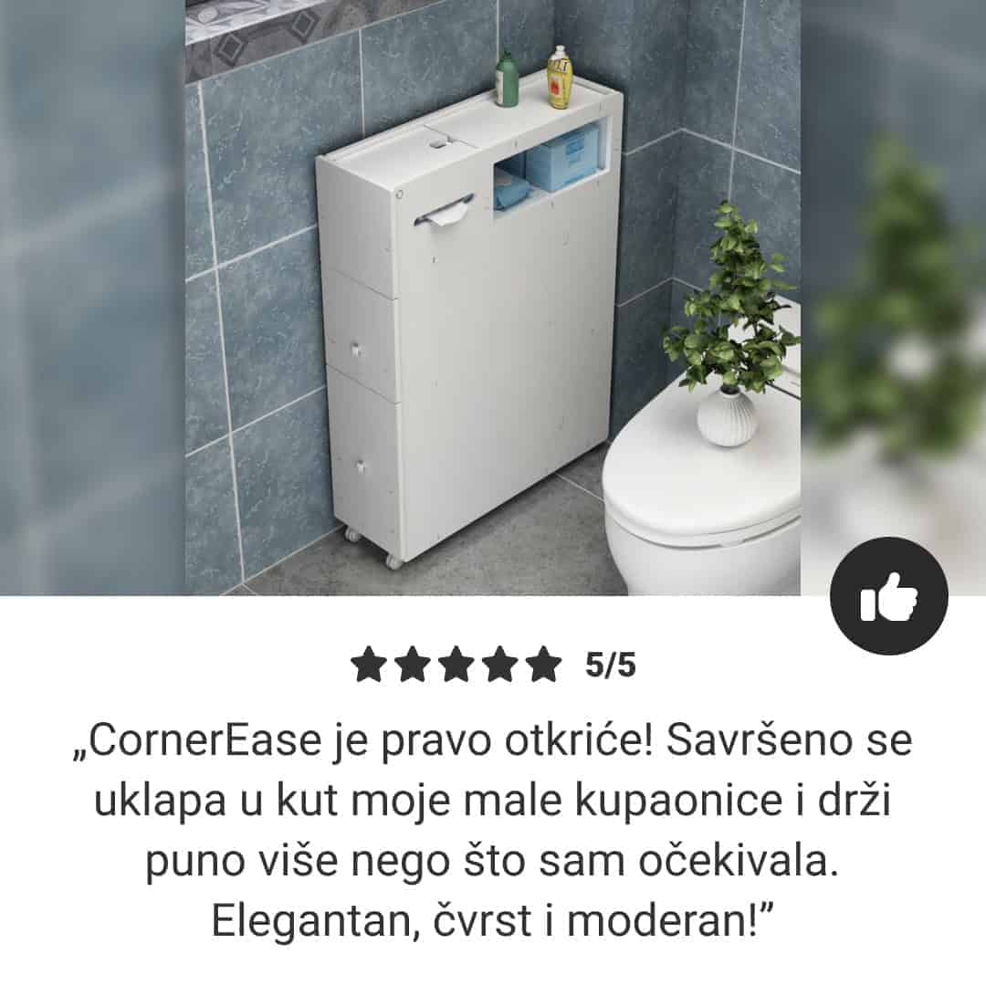 CornerEase™ - Tanki Kutni Ormarić za Kupaonicu - Slika 7