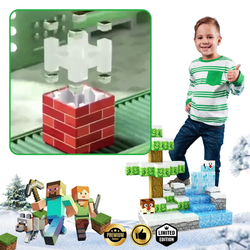 BuildEase™ - Magnetni Blokovi za Gradnju