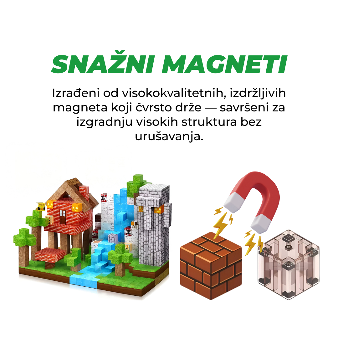 BuildEase™ - Magnetni Blokovi za Gradnju - Slika 2