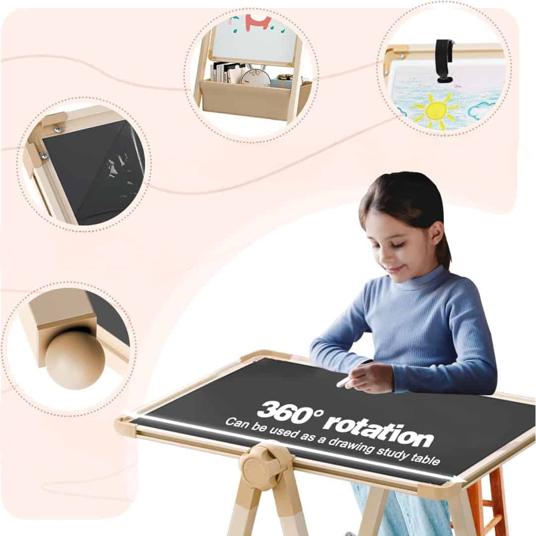ArtBoard™ – Podesivi Umjetnički Stalak za Djecu - Slika 3