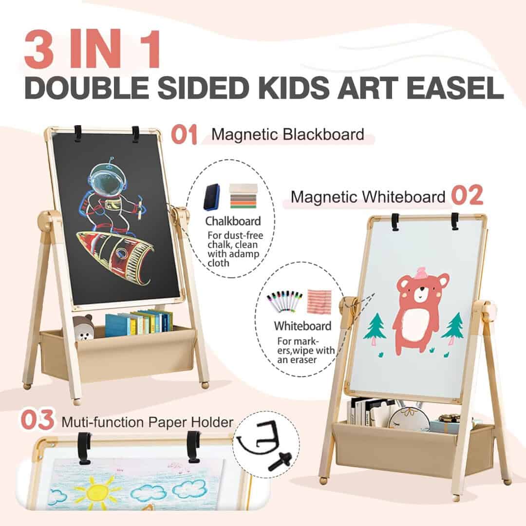 ArtBoard™ – Podesivi Umjetnički Stalak za Djecu - Slika 5